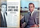 JAMES BOND / SEAN CONNERY  =  3 PAGES 1972 Chilean CLIPPING / COUPURE DE PRESSE