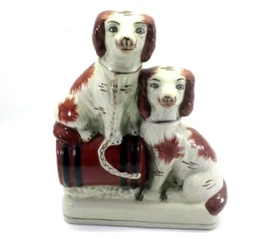 Staffordshire Reproducción King Charles Spaniel Caza Manto Perro Dúo - Imagen 1 de 12