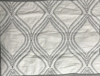 Martha Stewart Gramercy Vine acolchado estándar farsa 21x27 algodón bordado Foto 1 de 4