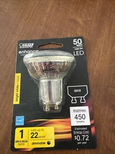 Feit Electric MR16IFG105930CA LED Bulb Enhance MR16 GU10 Bright White 50W Clear - Picture 1 of 4