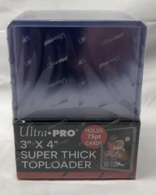 NEW Ultra Pro 25-Count 3x4 Clear Thick 75PT Toploader Sports Card Holder 81347 - Image 1 of 2