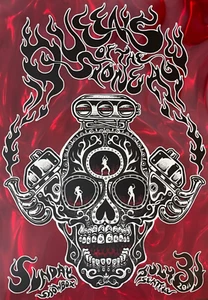 EMEK Queens Of The Stone Age SEATTLE 2011 S/N DOODLED RARE LENTICULAR Poster! AP - Picture 1 of 5