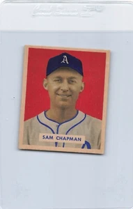 1949 Bowman #112 Sam Chapman Athletics EX 49B112-22515-2 - Picture 1 of 2