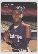1990 Mother's Cookies Houston Astros Stadium Giveaway Eric Yelding #24 Rookie RC