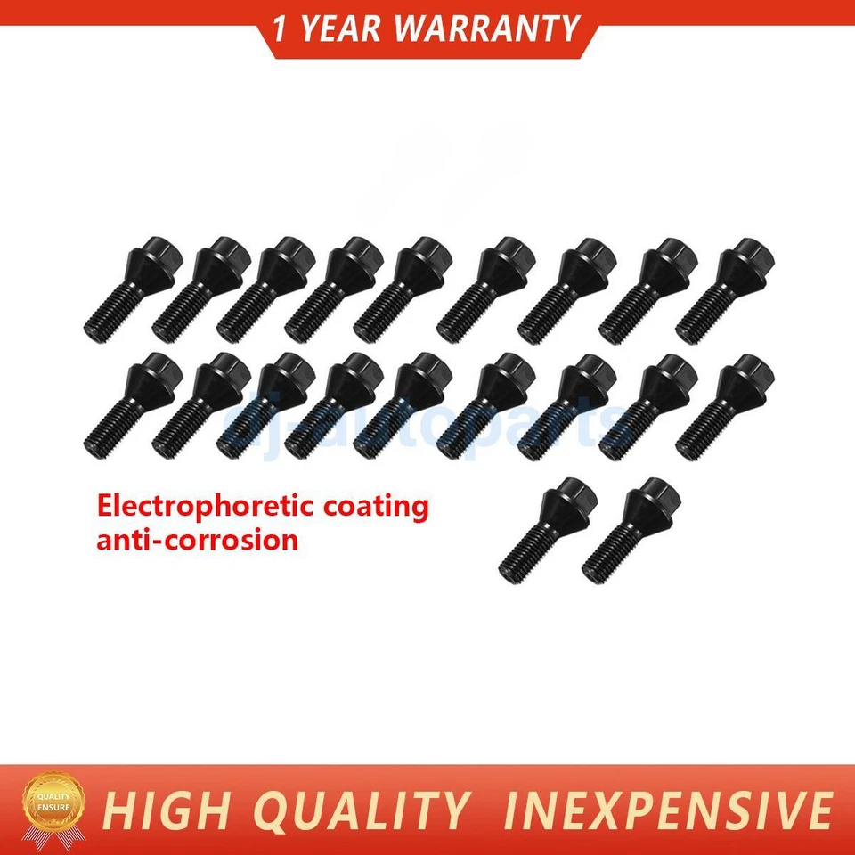 20x Tuercas de pernos de rueda para BMW X1 X5 545i 550i 320i 325i 330i 318i 120i M3 M5 Foto 1 de 4