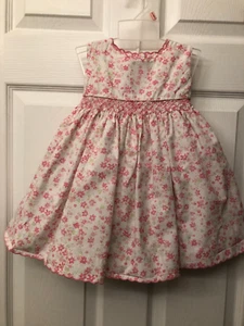 Ring Around The Rosie Toddler Girl Pink Floral Lined Cotton Dress size 18 mo. - Picture 1 of 7