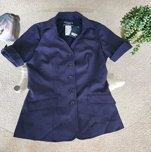 American Airlines By Lands End Navy Blue Flight Attendant Blazer Size 0 Tall NWT - Picture 1 of 4