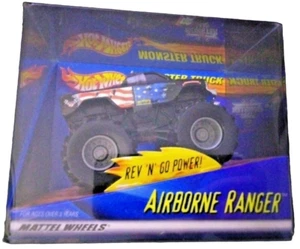 AIRBORNE RANGER Monster Jam Truck 1:43 REV 'N GO POWER 2001 Hot Wheels NEW Rare - Picture 1 of 14