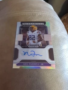 Neil Farrell Jr. Prizm Draft 2022 SS-NFJ LSU Tigers AUTO RC SILVER - Picture 1 of 2
