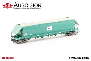 Auscision (NLH-1) NPZH Limestone Hopper, FreightCorp Faded PTC Blue - 4 Car Pack - Picture 1 of 2