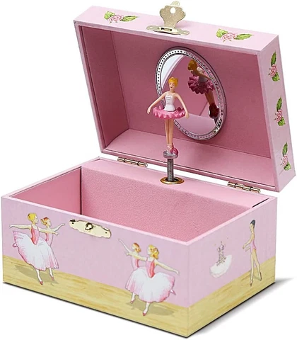 Ballerina Jewelry Box for Girls Gifts Play Swan Lake Tune Enchantmints USA Cover