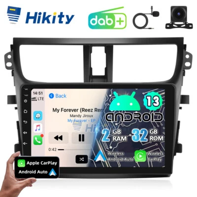 9" DAB+ 2+32GB CarPlay Android 13 Radio Navi GPS BT Für Suzuki Celerio 2014-2021 - Bild 1 von 4