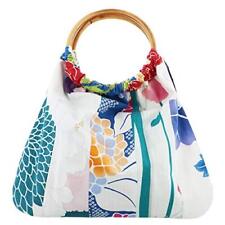 [KIMONOMACHI] Japanese Pattern Granny Bag “Green” Reversible Bag 