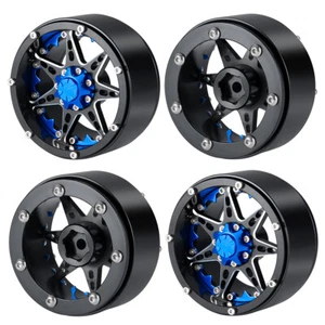 Aluminum Alloy 2.2" Beadlock Wheel Rim for 1/10 RC Crawler Truck Axial Wraith - Picture 1 of 10