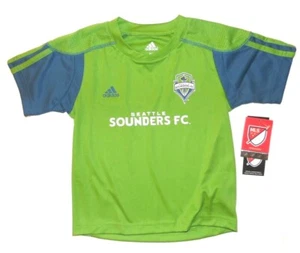 MLS Adidas Toddler Boys Seattle Sounders FC Shirt Soccer Size 24M NWT - Picture 1 of 1