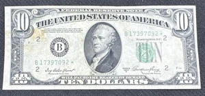 Scarce 1950A $10 FRN Star Note New York B17397092* Estate sale find - Picture 1 of 2