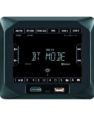 Jensen JWM22 AM/FM/Bluetooth/USB/HDMI/AUX Cube Wall Mount Stereo, A2DP & AVRCP - Image 1 of 2