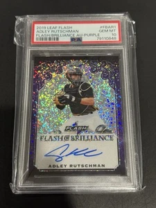 2019 Leaf Flash Flash Of Brilliance Purple Adley Rutschman RC Auto /25 PSA 10 - Picture 1 of 2
