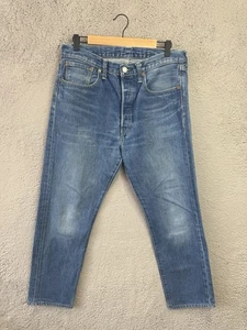 Levi Strauss & Co Jeans Mens W32 L32 Blue 501 Straight Leg Regular Fit Pants - Picture 1 of 10
