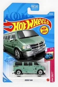 Hot Wheels Dodge Van 50/250 - Green - 2021 Mainline A - Picture 1 of 1