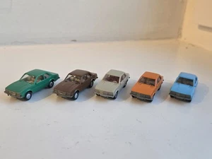 WIKING 5x Opel Ascona 80/3 B d' perlweiß 4 Lüfter 80/5 hellblau grün lehmbraun - Bild 1 von 8