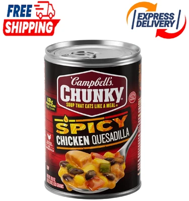 Sopa gruesa Campbell's, sopa picante de quesadilla de pollo, lata de 18,8 oz Foto 1 de 4