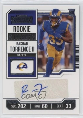 2023 Panini Contenders Rookie Ticket Rashad Torrence II #192 Rookie Auto RC - Image 1 of 2