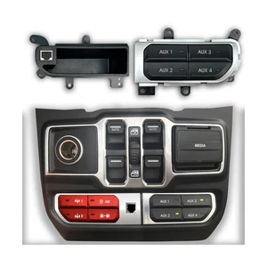 Kit Banco Interruttore Ausiliario Stile OEM,Aux Interruttore Pannello Cruscotto 4 Pulsanti 4x30A per... - Foto 1 di 8