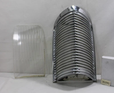 1963-1964 BUICK RIVIERA FRONT TURN SIGNAL PARK LIGHT TRIM CHROME UPPER COVER - Image 1 of 4