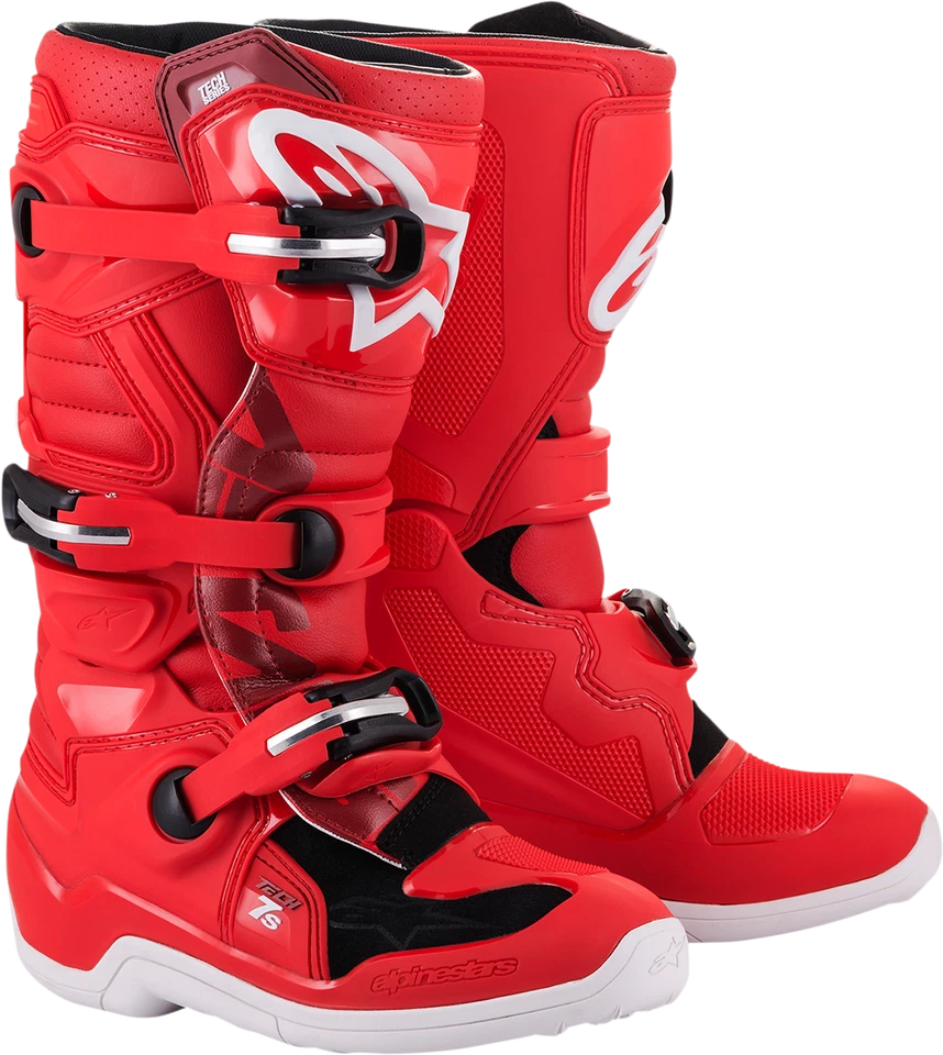 Alpinestars 2015017-30-7 Tech 7S Boots 7 Red Mens Youth 3411-0606 482-26507