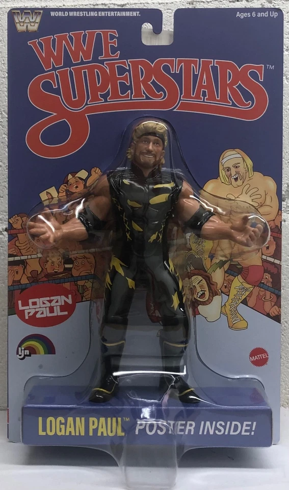 WWE LJN SERIES 1 BLACK CARD CHASE LOGAN PAUL Rare Superstars Prime Maverick WWF