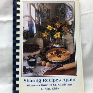 St Stanislaus Church Cookbook Lorain Ohio 2001 Recipes - Foto 1 di 22