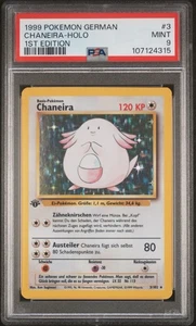 Pokémon 1st Edition Base Set German Chaneira (Chansey) 3/102 PSA 9 Mint - Picture 1 of 2