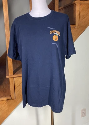 Shipyard Brewing Co Shirt Size L Pumpkinhead Ale "It Comes alive Once a Year" - Image 1 of 4