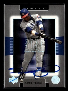 2003 Upper Deck Finite #23 Sammy Sosa #/1999 IN PERSON AUTO! - Picture 1 of 2