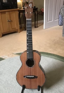 OHANA CUSTOM USA - DT-RCW Solid Californian Redwood and Claro Walnut Tenor Uke - Picture 1 of 9