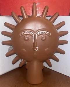 Vint. Jonathan Adler Sun Utopia Modernist Ceramic Sculpture, 2 Sided Face,8.75H - Picture 1 of 3