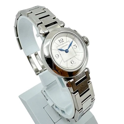 CARTIER Mini Pasha W3140007 Quartz Stainless Steel Rank B Ladies Wristwatch - Image 1 of 4
