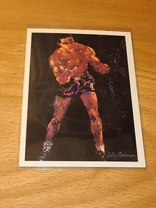 BOXING MUHAMMAD ALI 1991 KAYO LEROY NEIMAN PAINTING #001