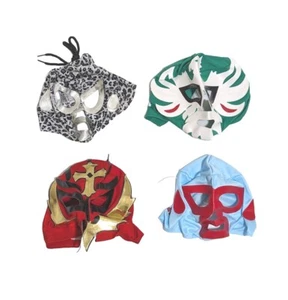Mexican Wrestling Mad Mex Masks Lucha Libre Bulk Lot 4 x Masks Brand New - Picture 1 of 2