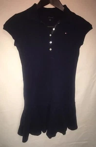 Tommy Hilfiger Girls Dark Blue Dress Short Sleeve Size M Medium - Picture 1 of 12