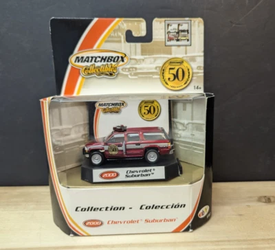 2002 Matchbox Collectibles 50 Years 2000 Chevrolet Suburban Fire NIB, RARE, 1/64 - Image 1 of 4