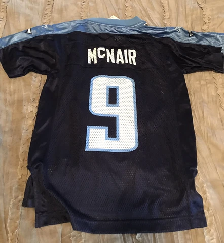 STEVE MCNAIR Tennessee TITANS Football REEBOK Replica Youth SMALL Jersey NFL New Cover