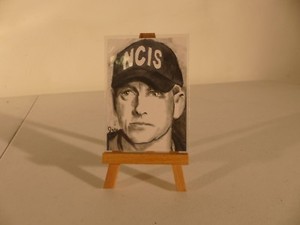 Original ACEO Sketch by Geri Centonze - NCIS - Leroy Gibbs (II) - Mark Harmon