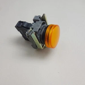 1pc 22MM XB4 YELLOW Pilot light LED FITS XB4BVG5 110V AC - Picture 1 of 10