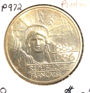 Frankreich 1986 Piefort 100 Francs KM P972 Stempelglanz (0,893 oz ASW) - Bild 1 von 2