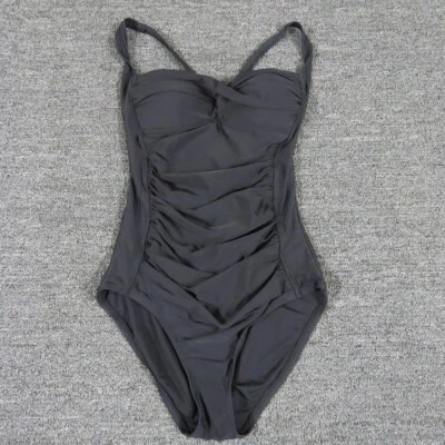 Traje de baño Nautica One Piece para mujer pequeño negro acolchado Foto 1 de 4