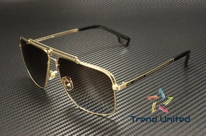 VERSACE VE2242 100289 Gold Grey Gradient Brown 61 mm Men's Sunglasses - Picture 1 of 7
