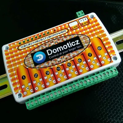 DOMOTICZ LAN Ethernet 8 channels WEB Relay board with clips for DIN mount rail - Image 1 of 4