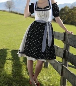Camicia Dirndl blusa Hannah Collection nera taglia 44 nuova - Foto 1 di 2
